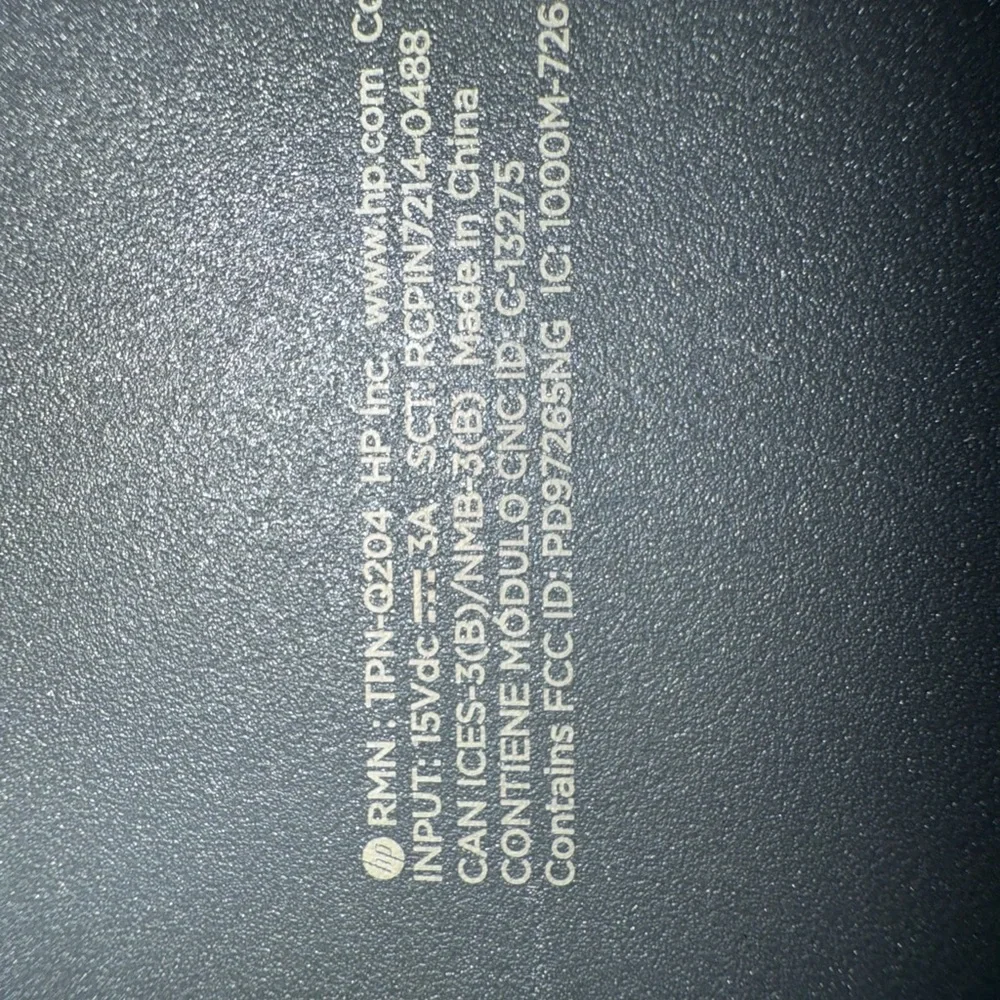 HP Gray Laptop with Slim Design and QWERTY Keyboard